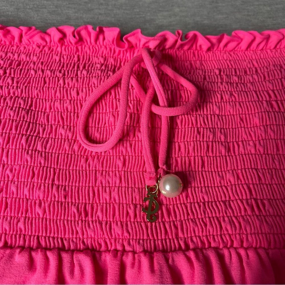 Juicy Couture Girl's Vintage Hot Pink Cover-Up Dress - Picture 6 of 9